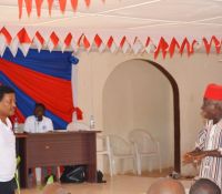 lgsa chief of party dr yohannes gebremedhin listening to chief par sayee in fish town