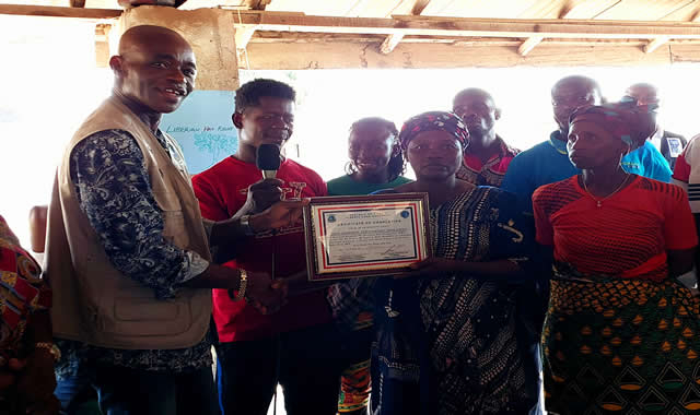 LLA certificates three communities in Bong County