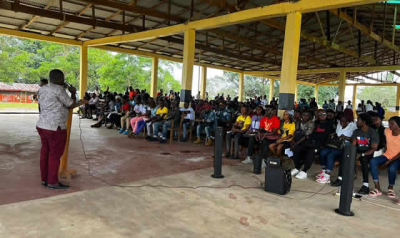 Mr Tetteh Kwashe - Presenting on the importance of the different laws before distribution
